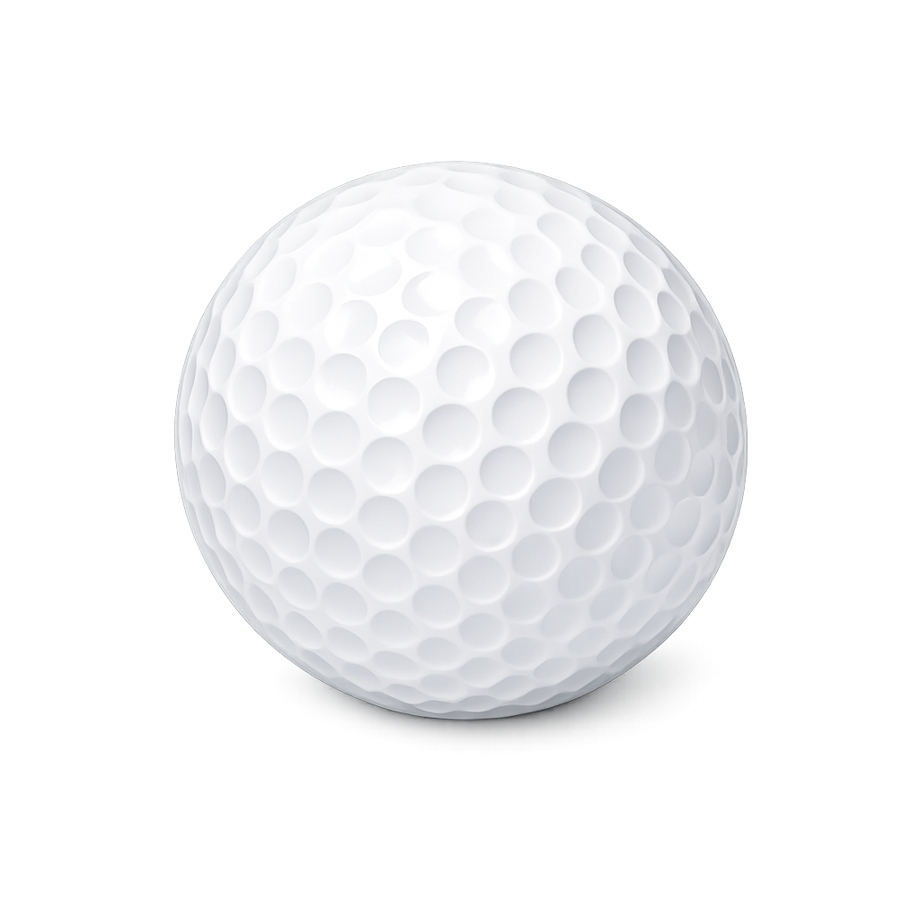 weißer golfball mit feiner struktur