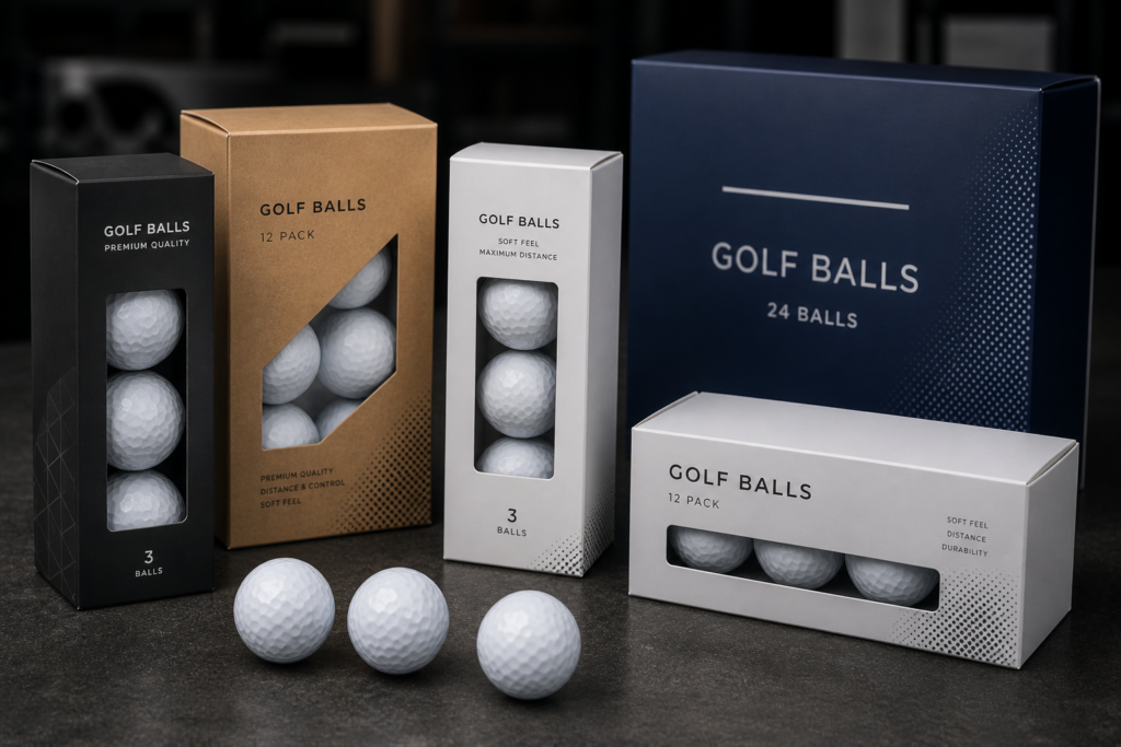 verpackte golfbaelle